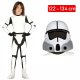 Strój Szturmowiec Star Wars Gwiezdne Wojny Klon Kombinezon + Kask dla dziecka 122-134cm