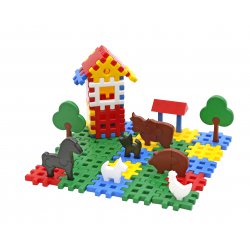 WADER Klocki Konstrukcyjne 112 elem. Farmer