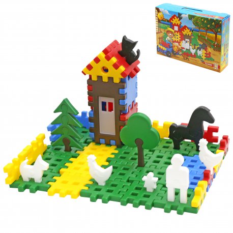 WADER Klocki Konstrukcyjne 120 elem. Rodzinka