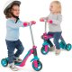 Smoby 2 w 1 Hulajnoga z funkcją jeździka w kolorze różowym