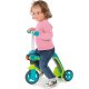 Smoby 2w1 Hulajnoga jeździk regulowana trójkołowa niebiesko-zielona