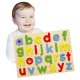 Puzzle do nauki Alfabetu Drewniana układanka abc Viga Toys