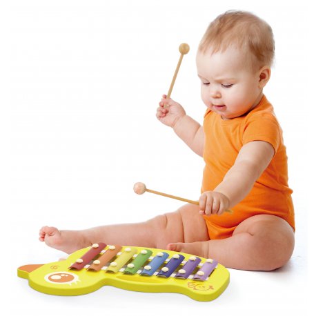 Drewniane Cymbałki kaczuszka Viga Toys