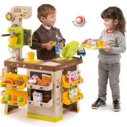 Coffe Shop cukiernia Smoby sklepik Elektroniczny 63 akc