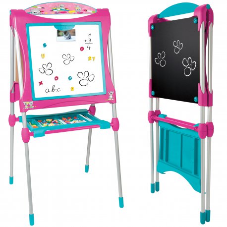 SMOBY Duża Dwustronna Składana Tablica Magnetyczna 59 Akcesoriów