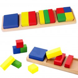 Drewniana układanka Viga Wzory geometryczne