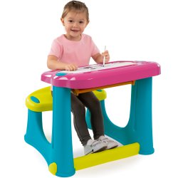 Smoby Duży stolik dla dzieci biurko ławeczka