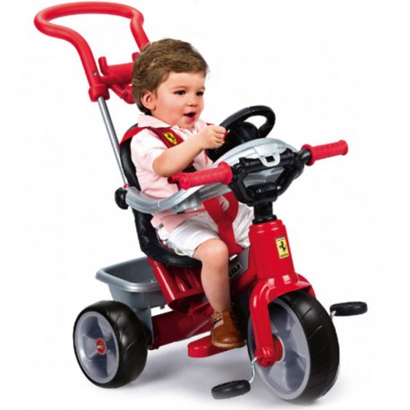 FEBER Wielofunkcyjny rowerek trójkołowy Ferrari