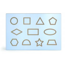 Nauka Rysowania Kształtów Drewniana Tablica Viga