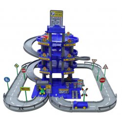 Wader Wielki garaż Auto Park 3 auta Myjnia Tor 4 poziomy