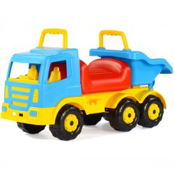 Wader Olbrzymia ciężarówka Jeździk pchacz Wywrotka do piasku 69 cm