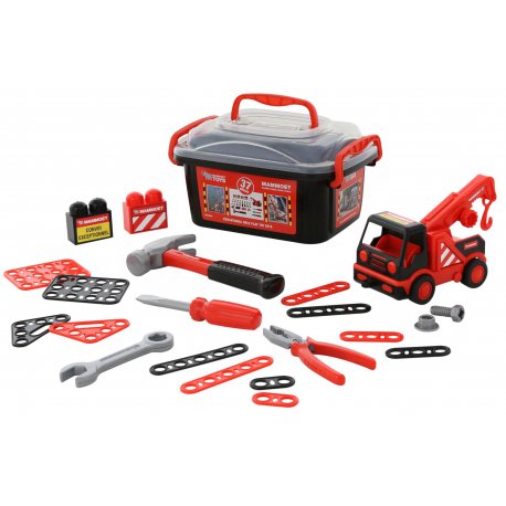 Wader QT MAMMOET Zestaw narzędzi w walizce + auto 37 elementów