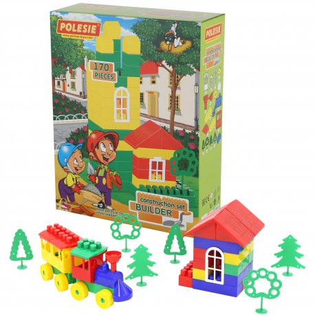 Wader QT Klocki Budowniczy w pudełku 170 elementów