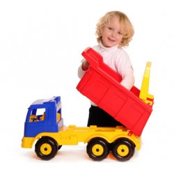 Wader Ogromna Ciężarówka 67 cm samochód Wywrotka