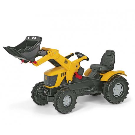 Rolly Toys Duży Traktor JCB z Łyżką regulowane siedzenie Nakładki na Koła