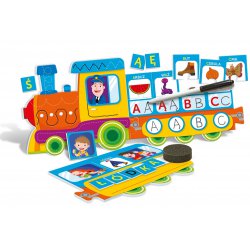 Literkowy Pociąg Gra Edukacyjna Puzzle Clementoni