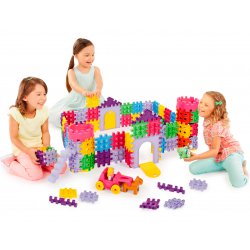 Klocki Wafle 86 Elementów Zestaw Zamek Księżniczki Little Tikes