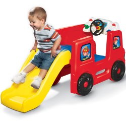 Little Tikes Edukacyjny Mini Plac zabaw ze zjeżdżalnią Wóz Strażacki