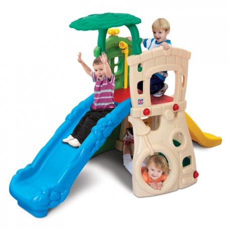 Dwupoziomowy Plac zabaw ze zjeżdżalniami Dżungla Grow'n Up