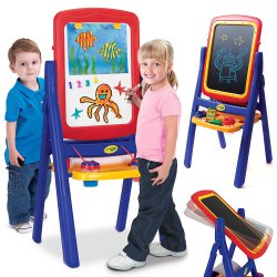 Obrotowa Tablica magnetyczna i kredowa Sztaluga 3w1 z akcesoriami Crayola