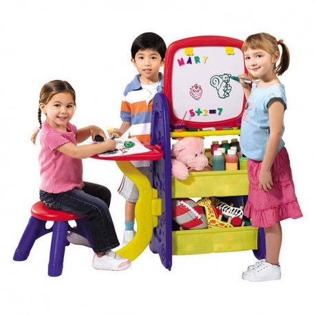 Dwustronna Sztaluga z Tablicą Centrum kreatywności 6w1 z akcesoriami Crayola