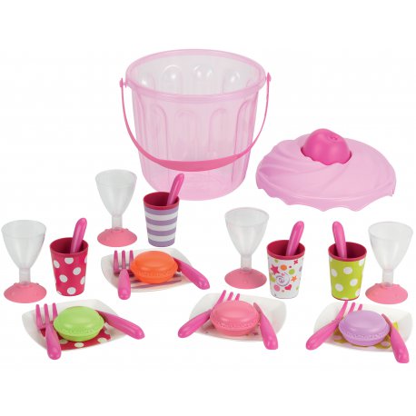 Zestaw do herbatki naczynia 28 el Ecoiffier