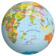 Piłka Winylowa dla dzieci 23 cm perłowa Globus