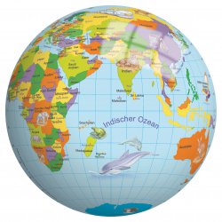 Piłka Winylowa dla dzieci 23 cm perłowa Globus