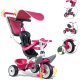 Smoby Rowerek Trójkołowy Ciche Koła Baby balade 3 w 1 różowy