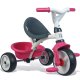 Smoby Rowerek Trójkołowy Ciche Koła Baby balade 3 w 1 różowy