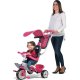 Smoby Rowerek Trójkołowy Ciche Koła Baby balade 3 w 1 różowy