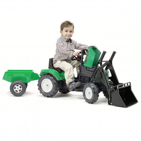 Traktor na pedały z Przyczepą i Łyżką FALK 2-5 Lat