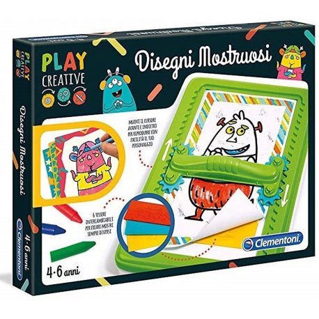 Potworne Rysunki Szablony do Rysownia Clementoni Play Creative