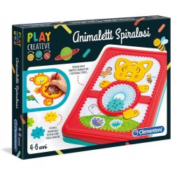 Spiralne Zwierzątka Szablony do Rysownia Clementoni Play Creative