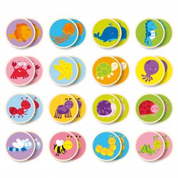 Gra Zapamiętywanie Zwierzątka Memo Viga Toys Drewniane