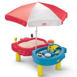 Little tikes Piaskownica Wodny Stół czerwono-niebieska