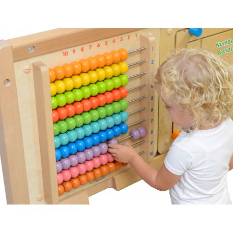 Wielkie Liczydło Tablica Ścienna 100 Koralików Masterkidz