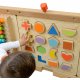 Edukacyjna Tablica Drewniana Magnetyczna Nauka Kształtów Sorter Masterkidz