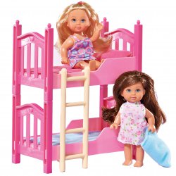 Simba Lalka Evi z piętrowym łóżkiem 2 laleczki
