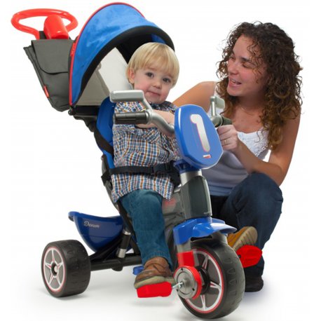 Injusa Rowerek Trójkołowy Body Max Denim 2w1 + Pchacz Drewniany Viga