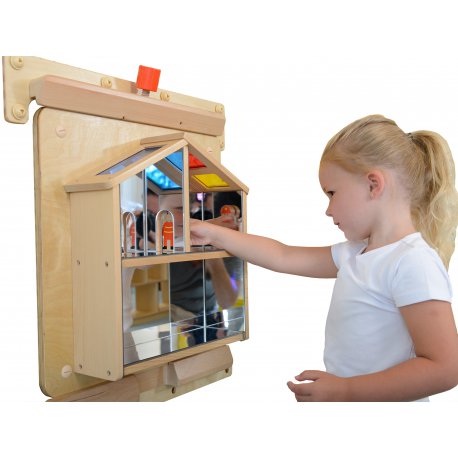 Tablica Ścienna Sensoryczna Domek Z Luster Masterkidz
