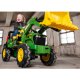 Rolly Toys Traktor John Deere z biegami, pompowane koła z łyżką Trac