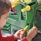 Rolly Toys Traktor John Deere z biegami, pompowane koła z łyżką Trac