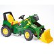 Rolly Toys Traktor John Deere z biegami, pompowane koła z łyżką Trac