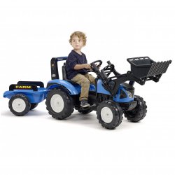 Landini Traktor na pedały z przyczepą i łyżką FALK 3-7 Lat do 50 kg