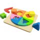 Kolorowa Drewniana Układanka Geometryczna Puzzle Masterkidz