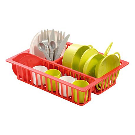 Smoby - Ecoiffier Zestaw naczyń 18 el. suszarka