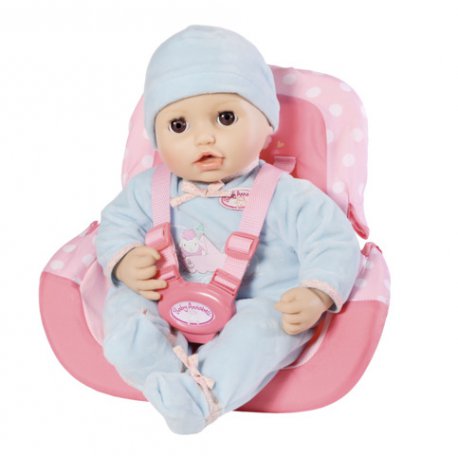 Baby Born Fotelik dla lalki krzesełko rowerowe Różowe