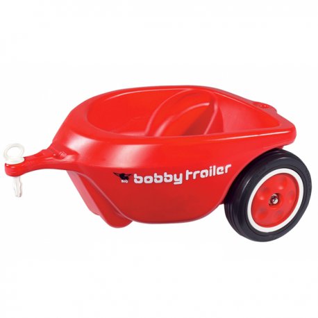 BIG Przyczepka do jeździka New Bobby Car czerwona
