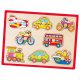 Drewniane Puzzle Pojazdy Układanka Viga Toys